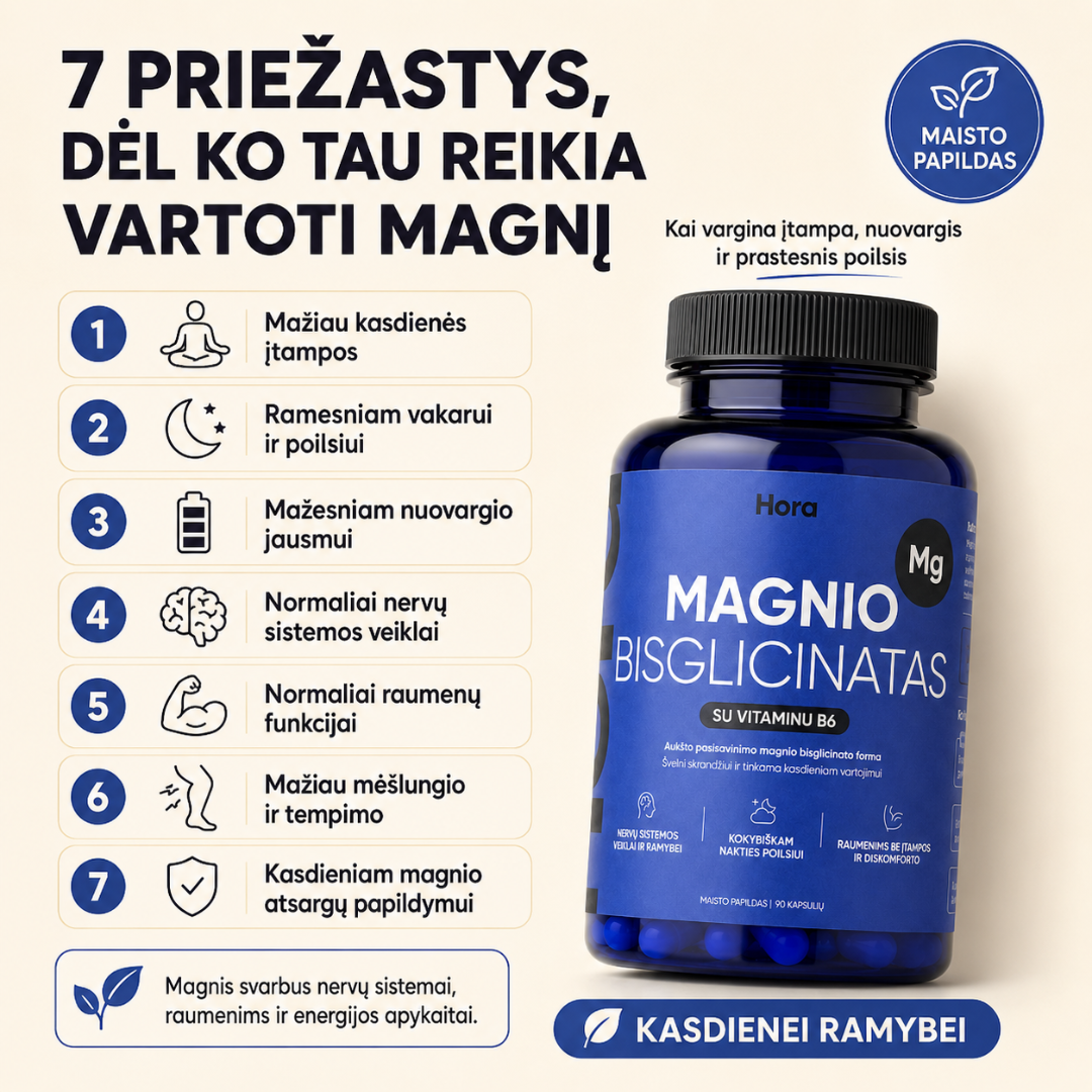 Hora Facebook ad: MAGNIO BISGLICINATAS SU -40% AKCIJA!