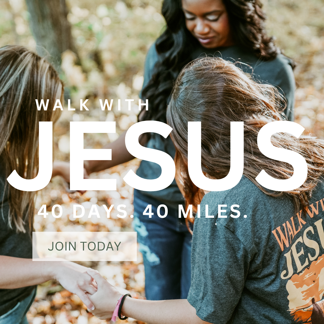 Walk With Jesus Facebook ad: Just one mile a day paired with scripture…