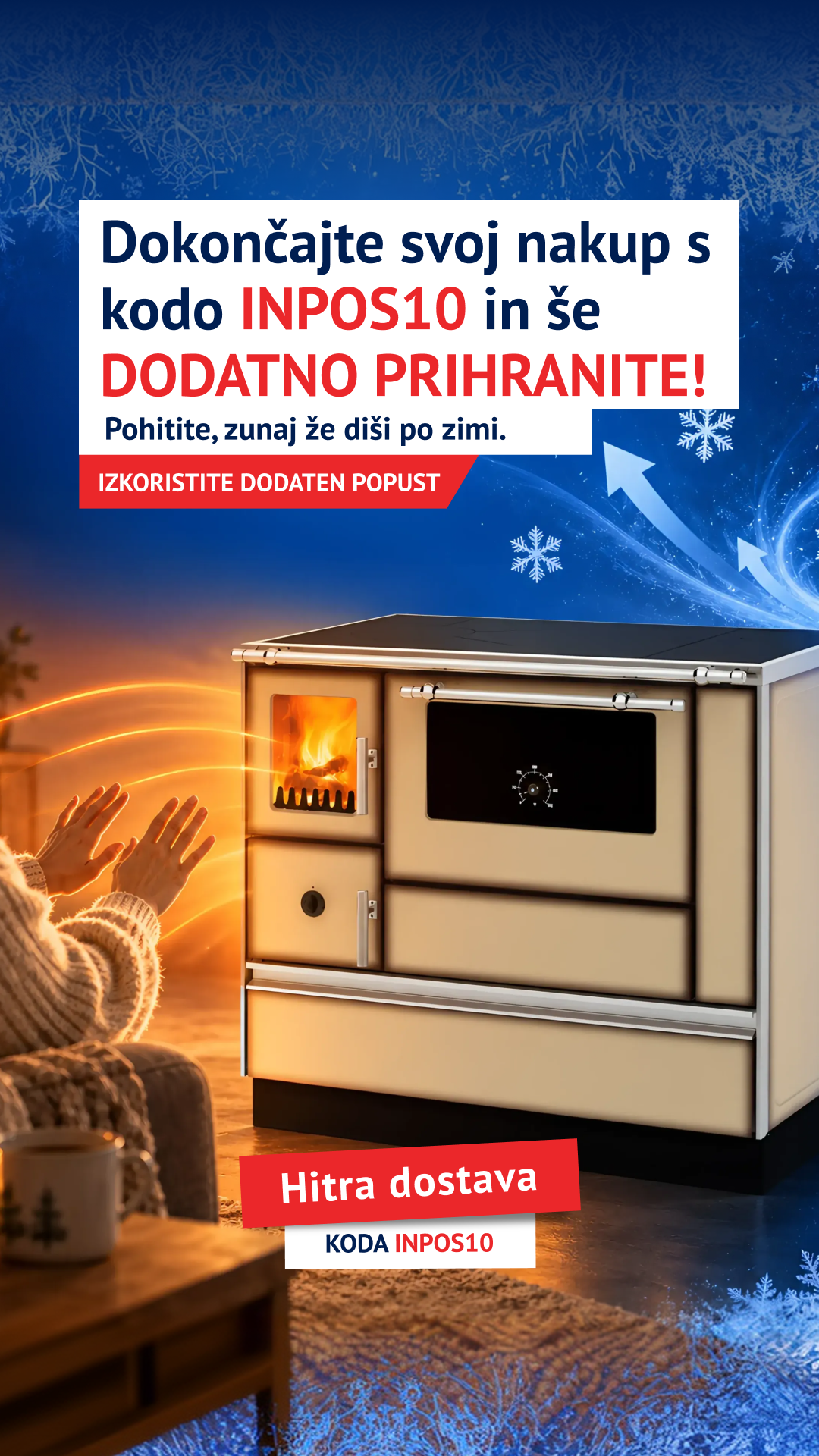 Inpos Facebook ad: INPOS10 za 10 % popusta