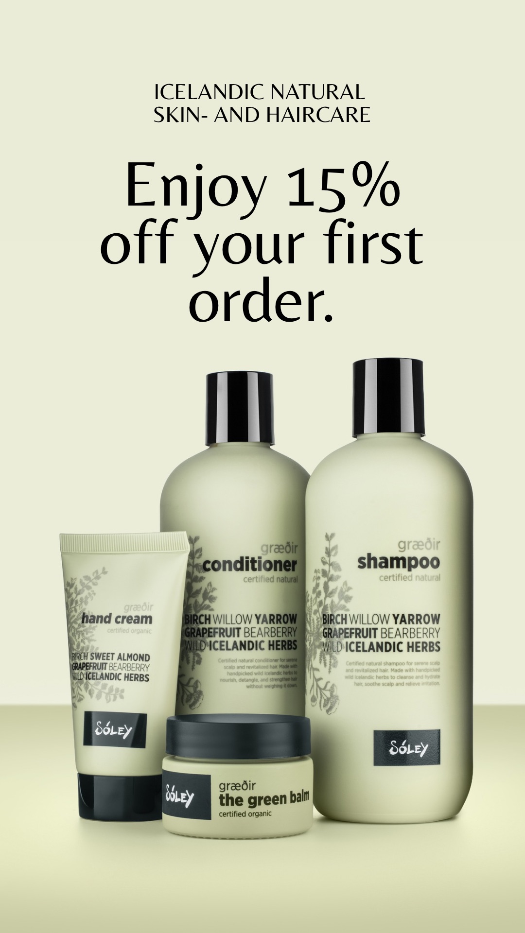 Sóley Organics Facebook ad from May 15, 2026