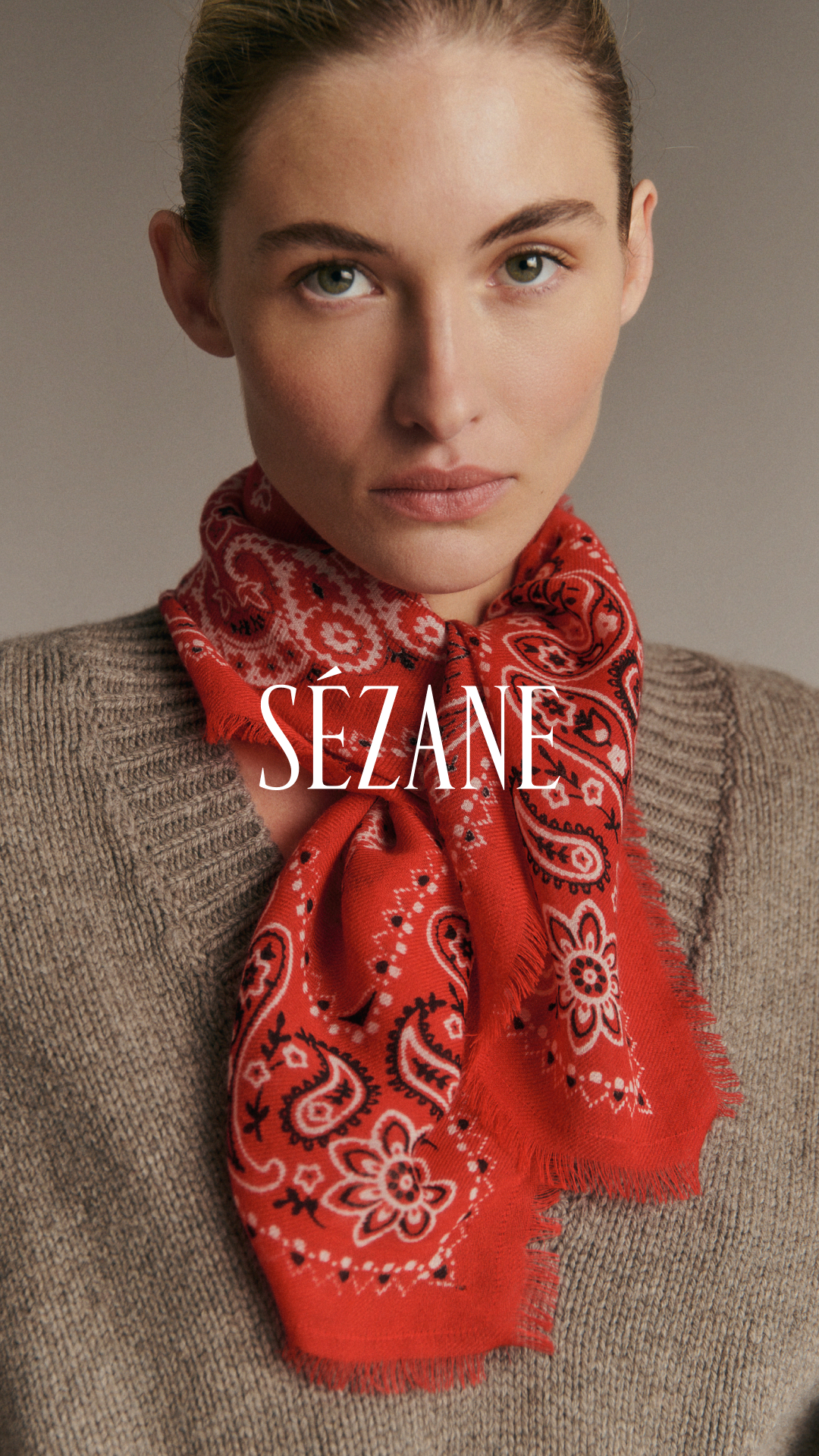 Sézane Facebook ad: Le foulard Maryse