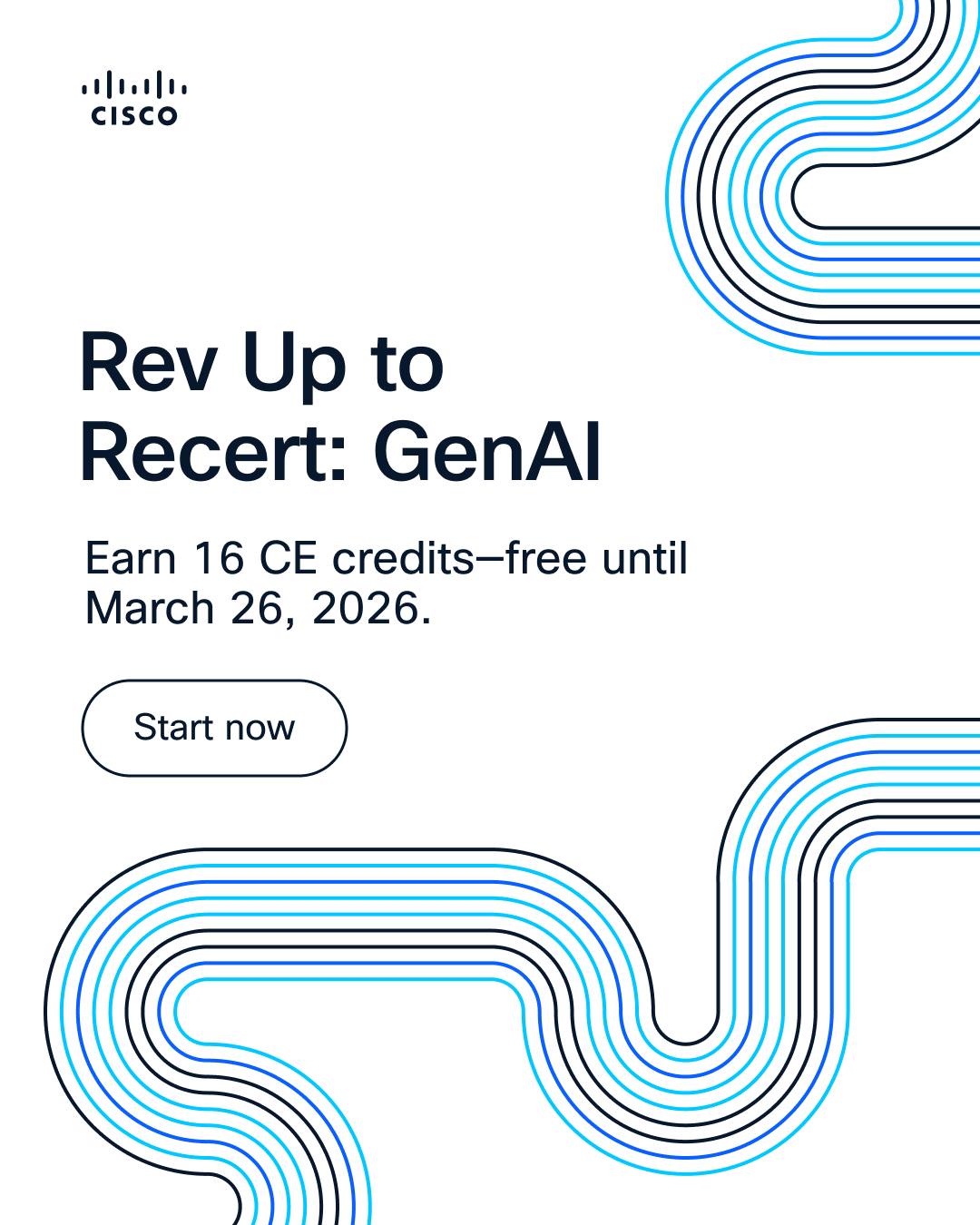 Learn with Cisco Facebook ad