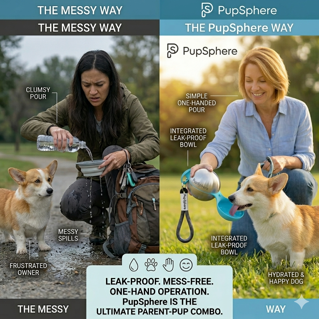 PupSphere Facebook ad: Hydrate Your Dog Anywhere, Instantly