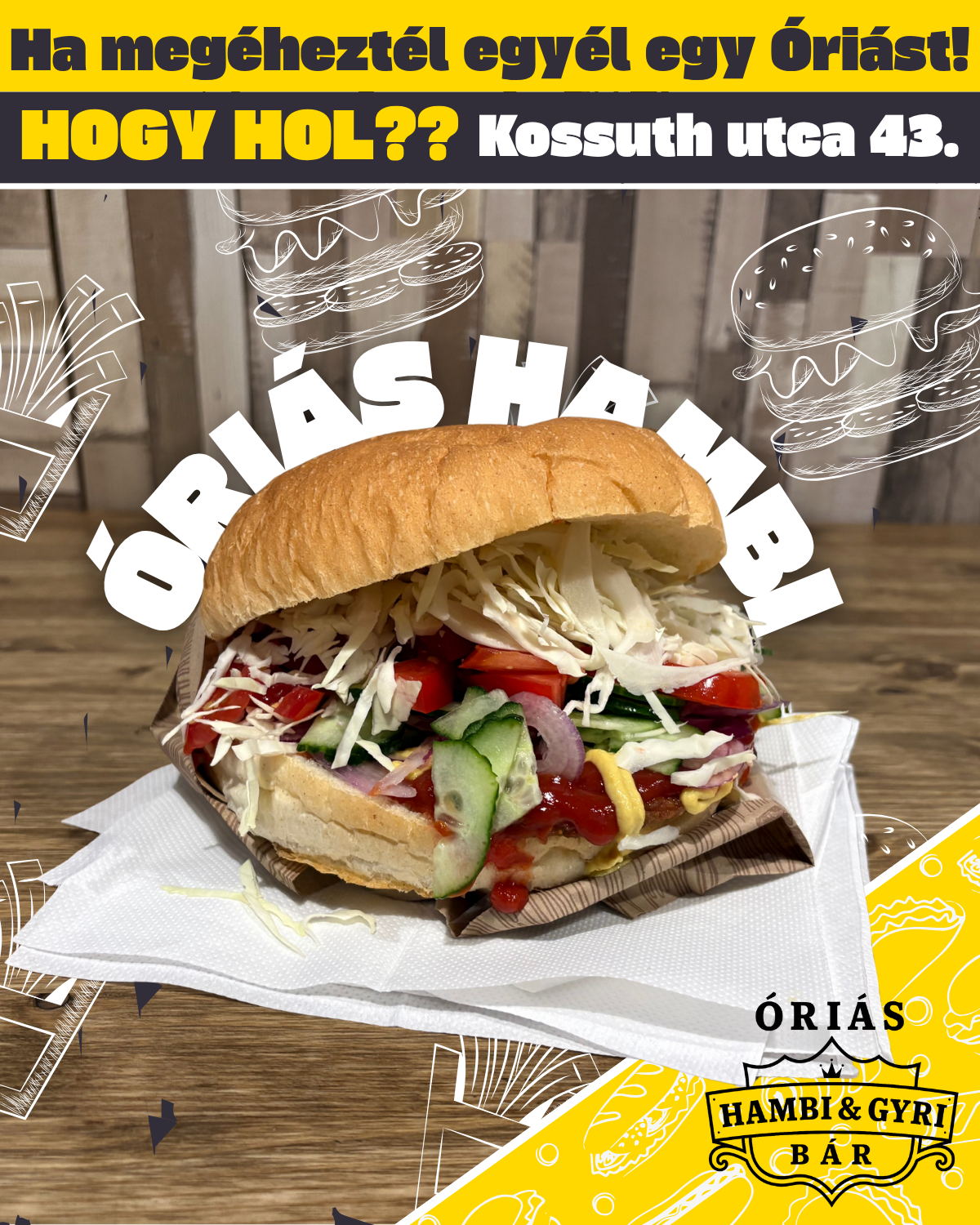 Óriás Hambis Facebook ad: Őszintén? Ez már nem is streetfood.