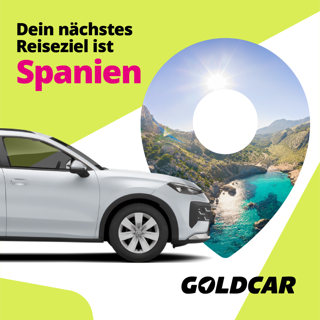 Goldcar Facebook ad: Alles was noch fehlt ist das Auto