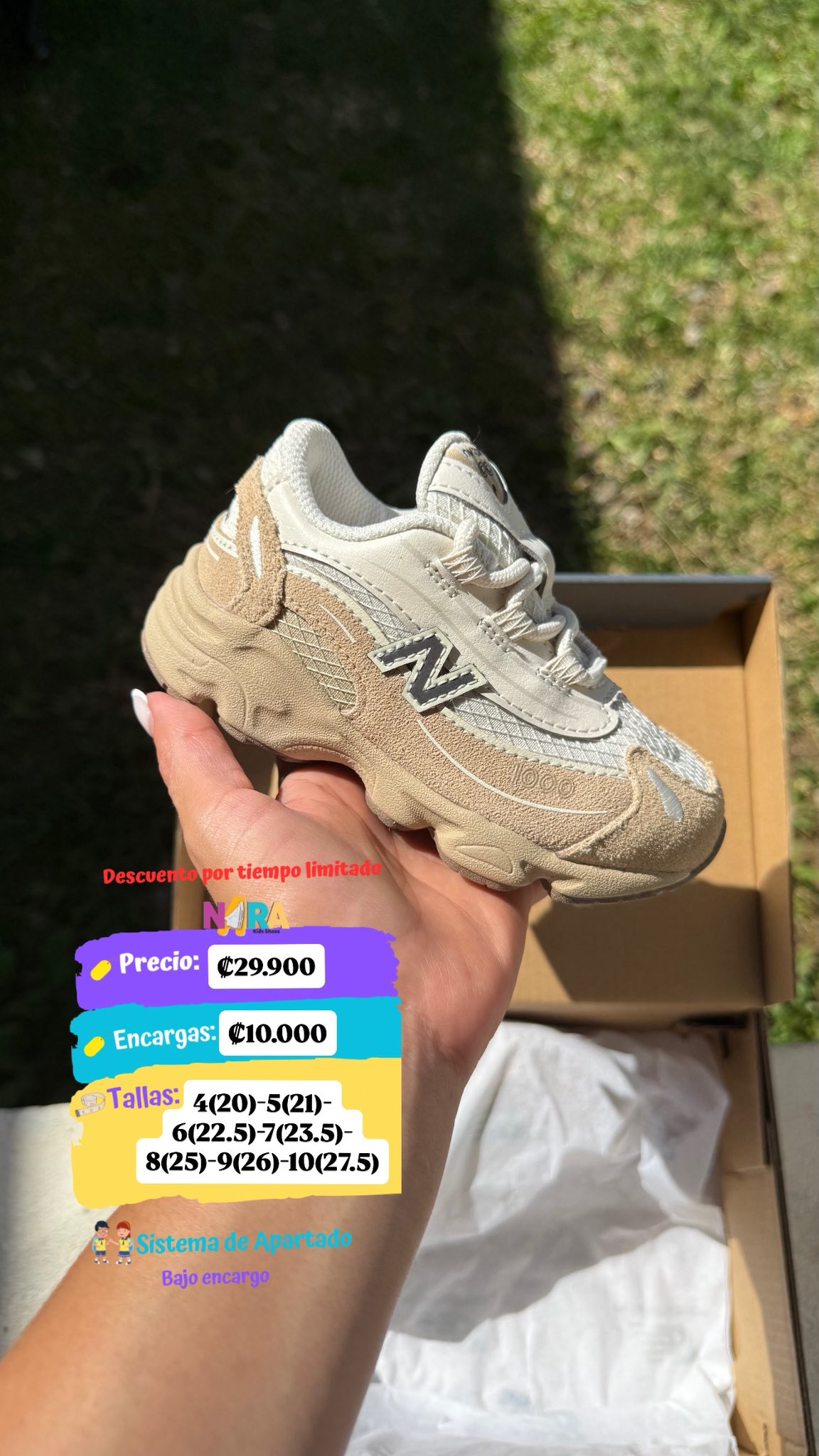 Nara Kids Shoes Facebook ad: Sabemos que los peques no paran ��