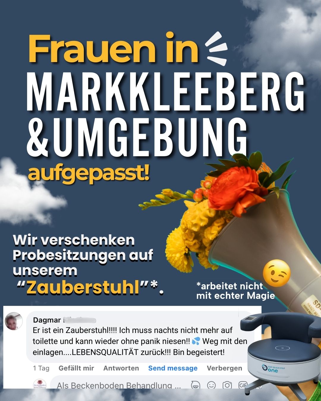 Beckenboden Behandlung Facebook ad