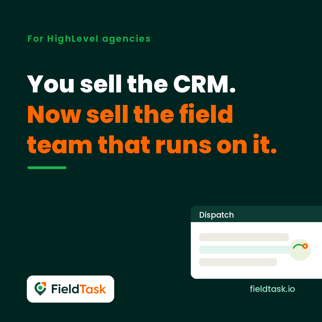 FieldTask - GHL Field Service App Facebook ad