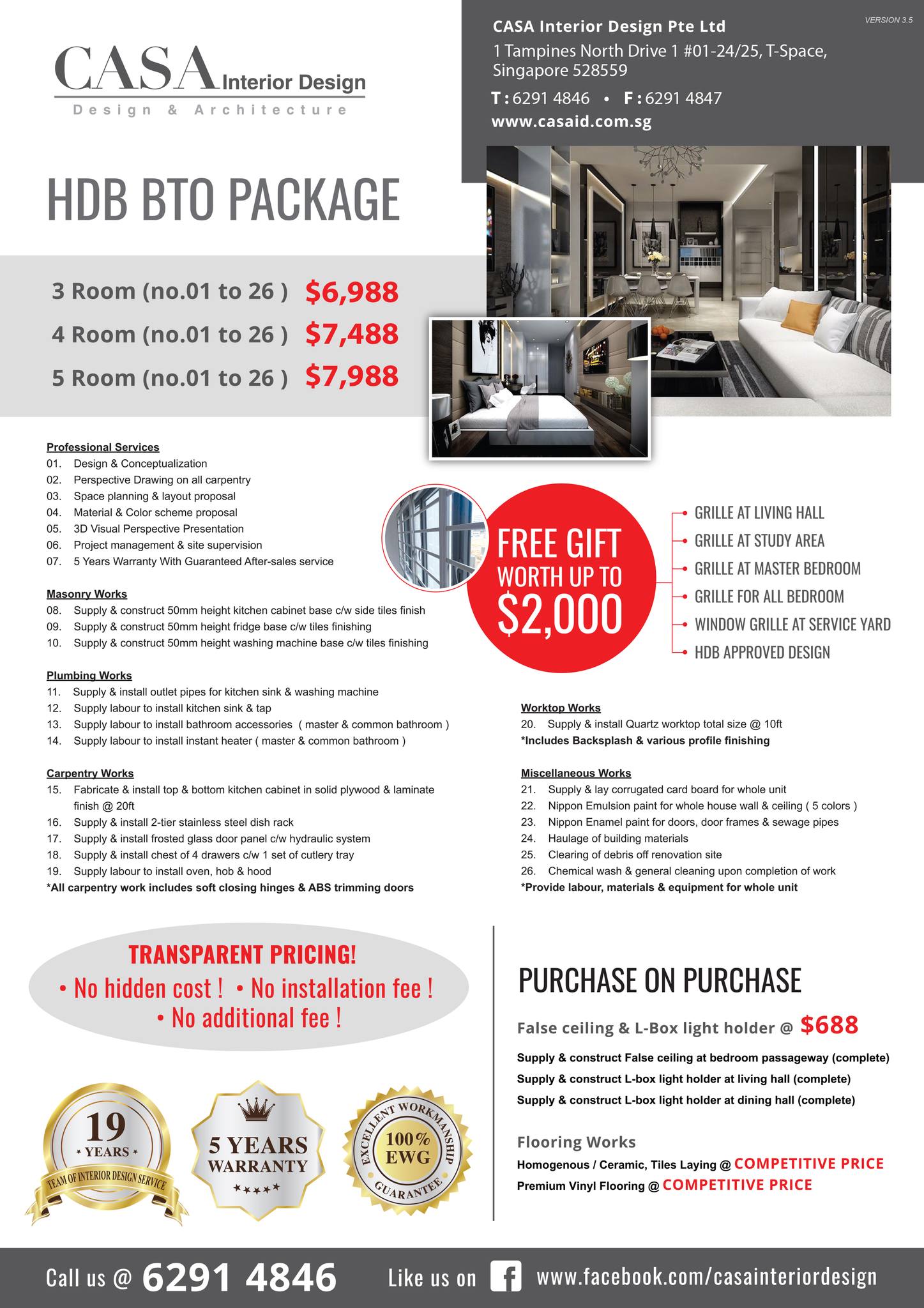 Casa Interior Design Pte Ltd Facebook ad