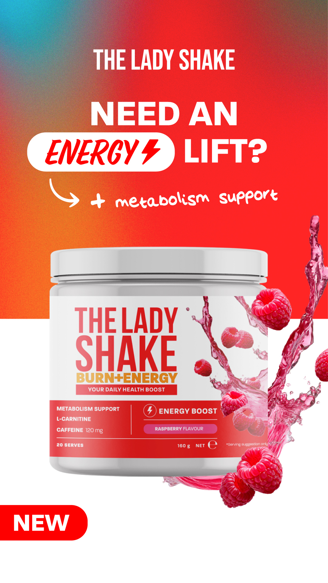 The LADY Shake Facebook ad