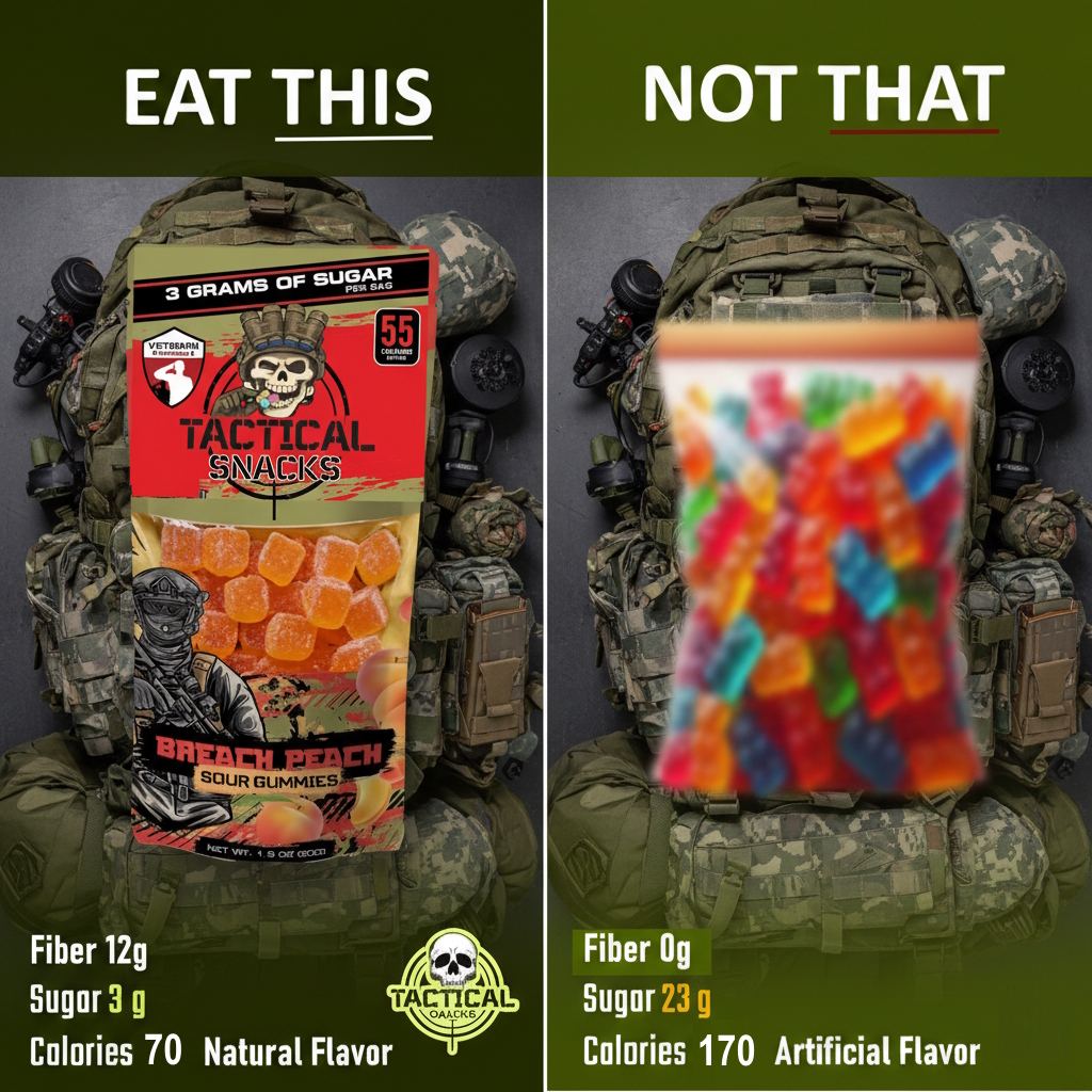 Tactical Snacks Facebook ad