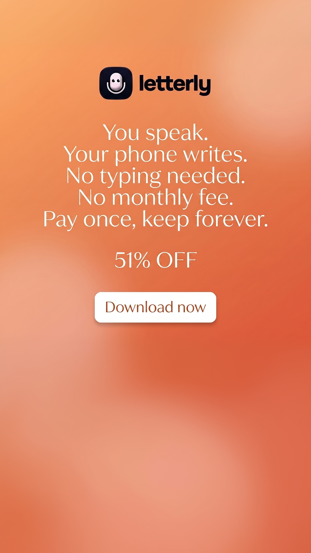Letterly Facebook ad