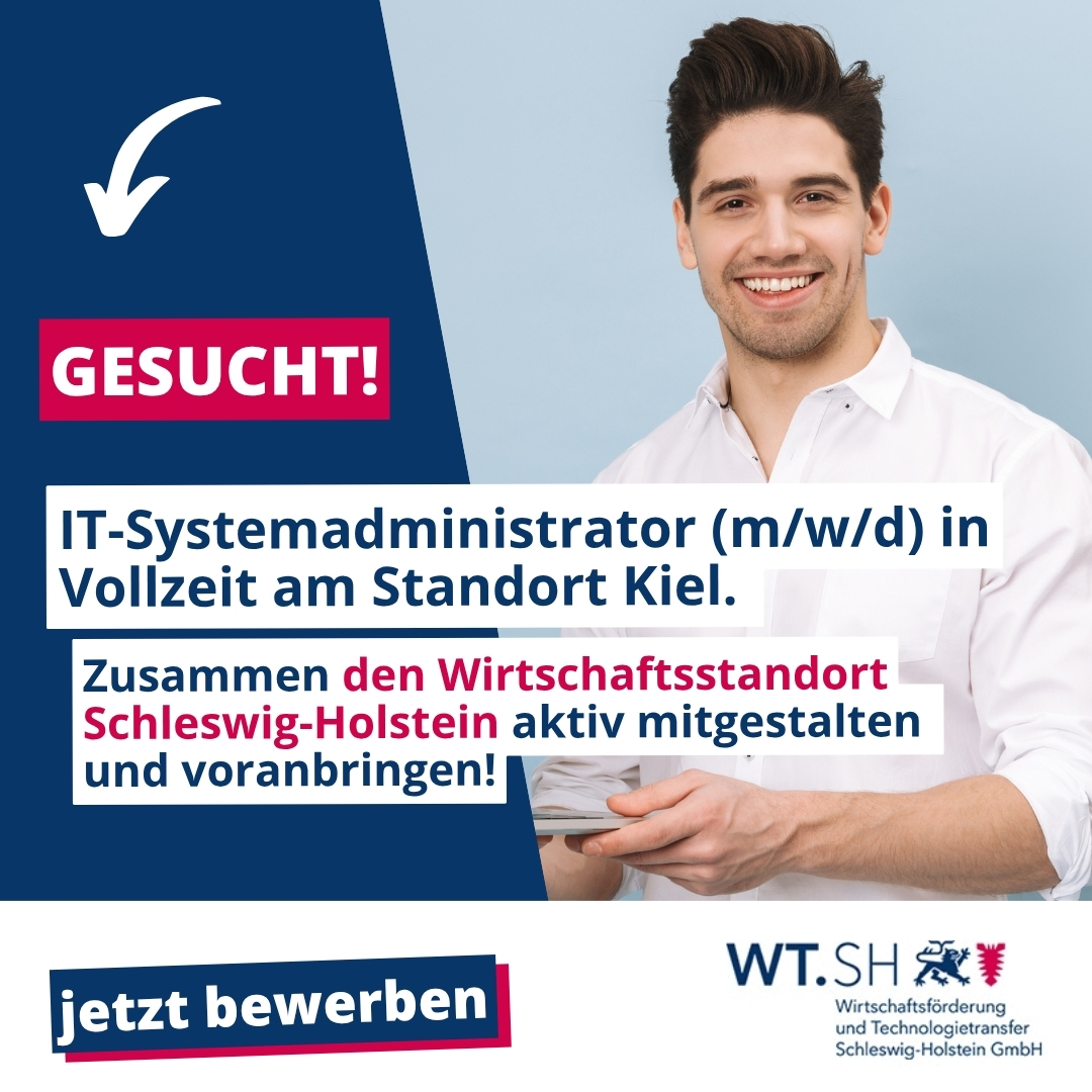 FEL Human Resources Facebook ad: Jetzt deine Karriere bei der WTSH in Kiel starten.