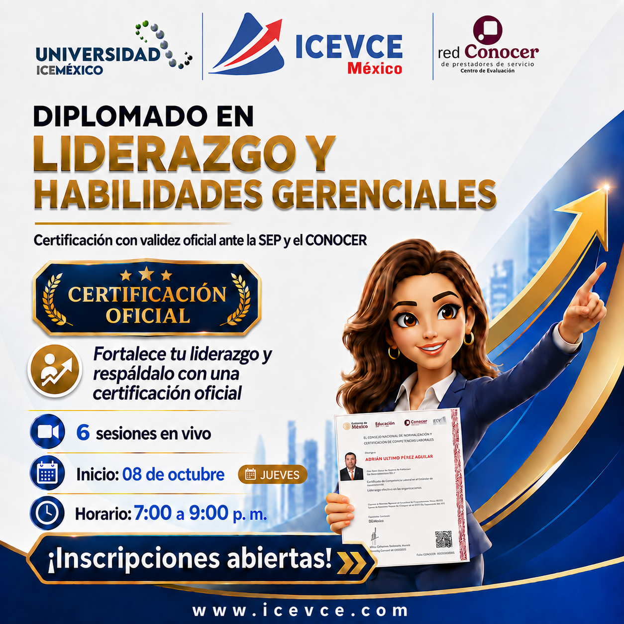 Icevce México Facebook ad: Escríbenos por WA