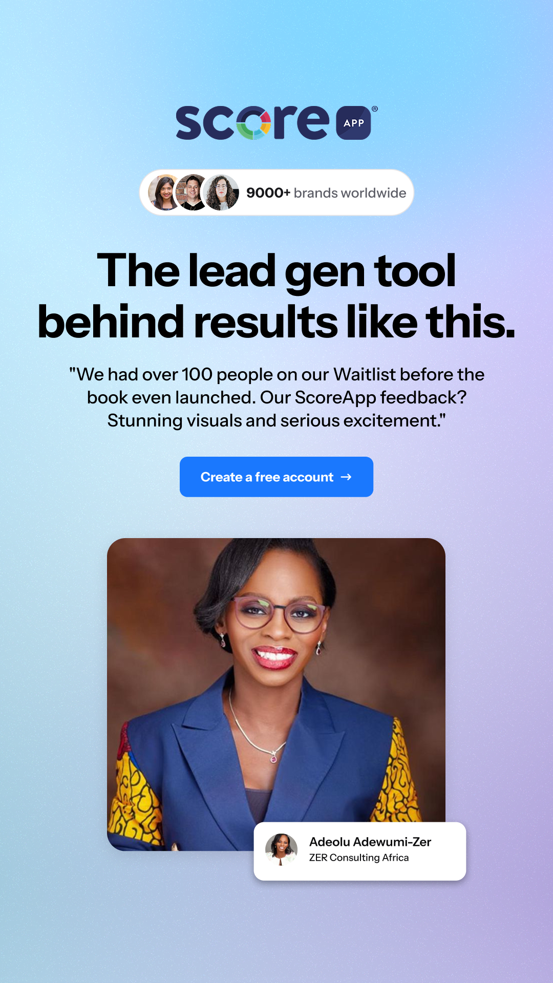 ScoreApp Facebook ad