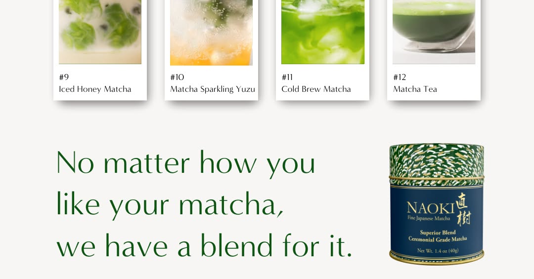 Naoki Matcha Facebook ad: Save Up to 23% with Site-Exclusive Bundles | Naoki Matcha