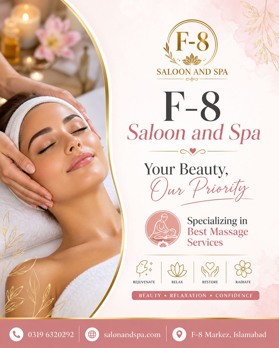 F-8 saloon and spa Facebook ad