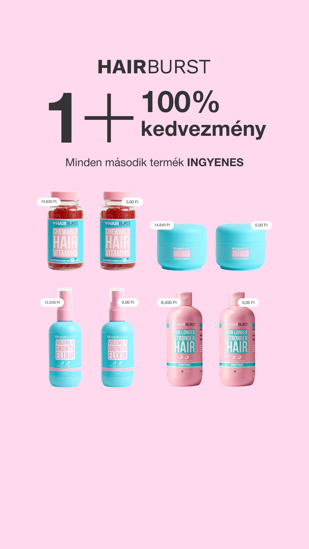 Hairburst Hungary Facebook ad