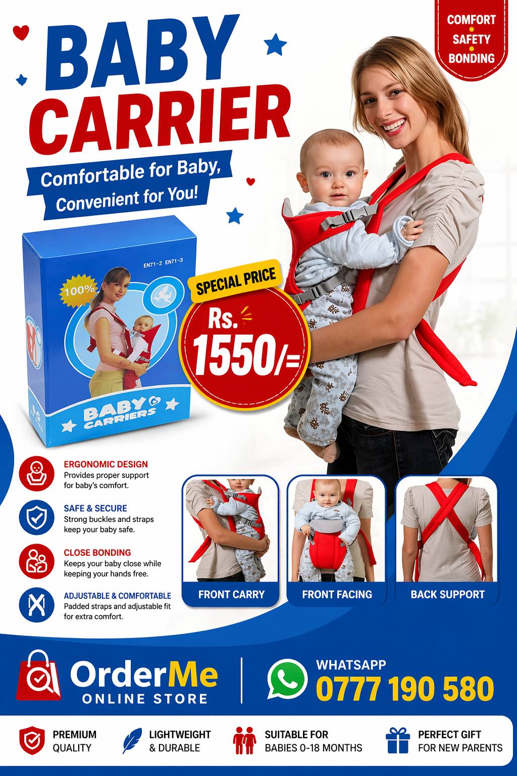 OrderMe Baby Store Facebook ad