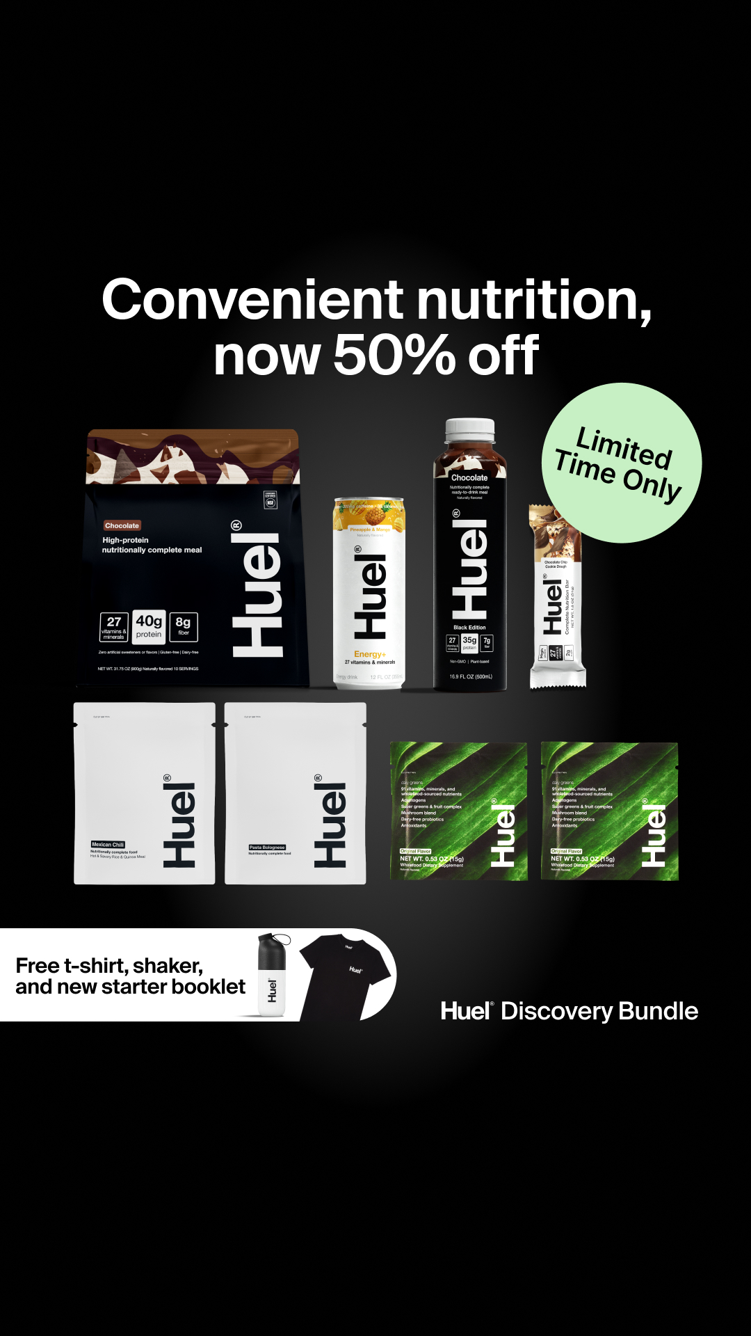 Huel Facebook ad