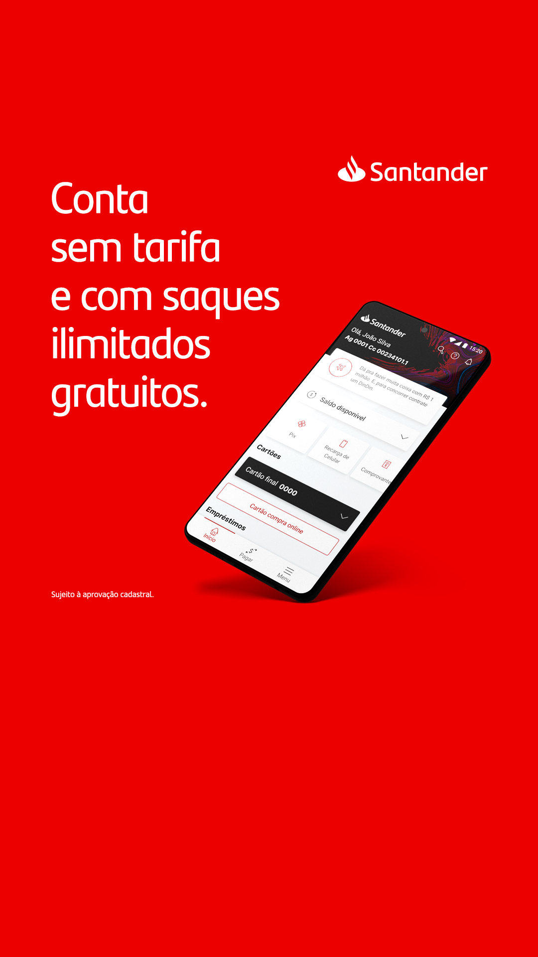 Santander Brasil Facebook ad