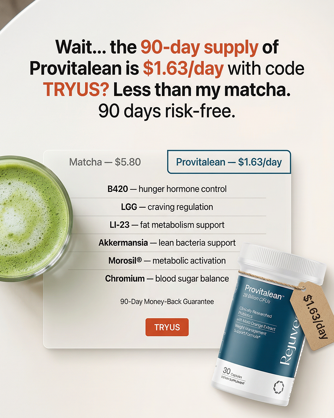 Provitalean Facebook ad