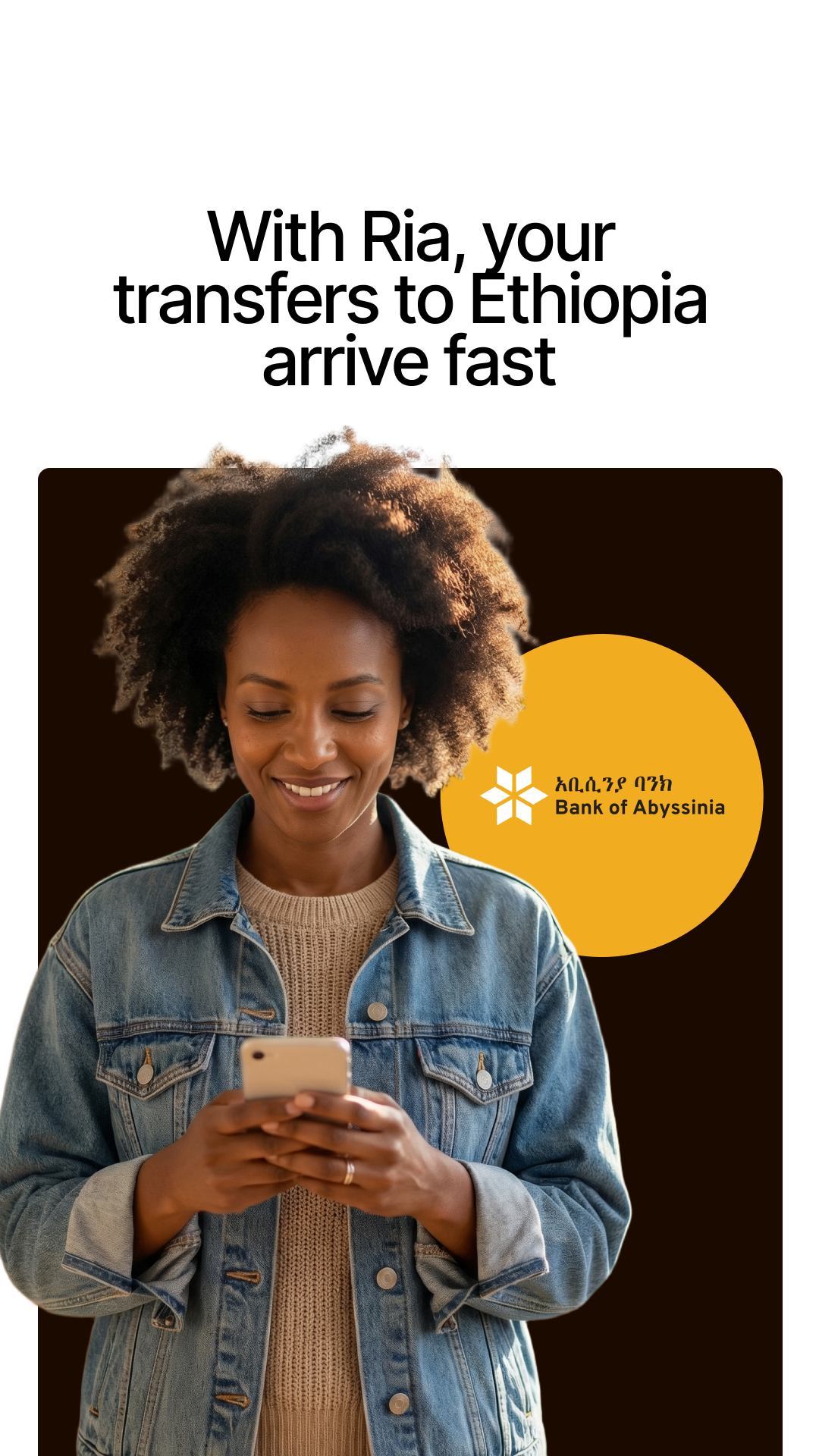 Ria Money Transfer Facebook ad