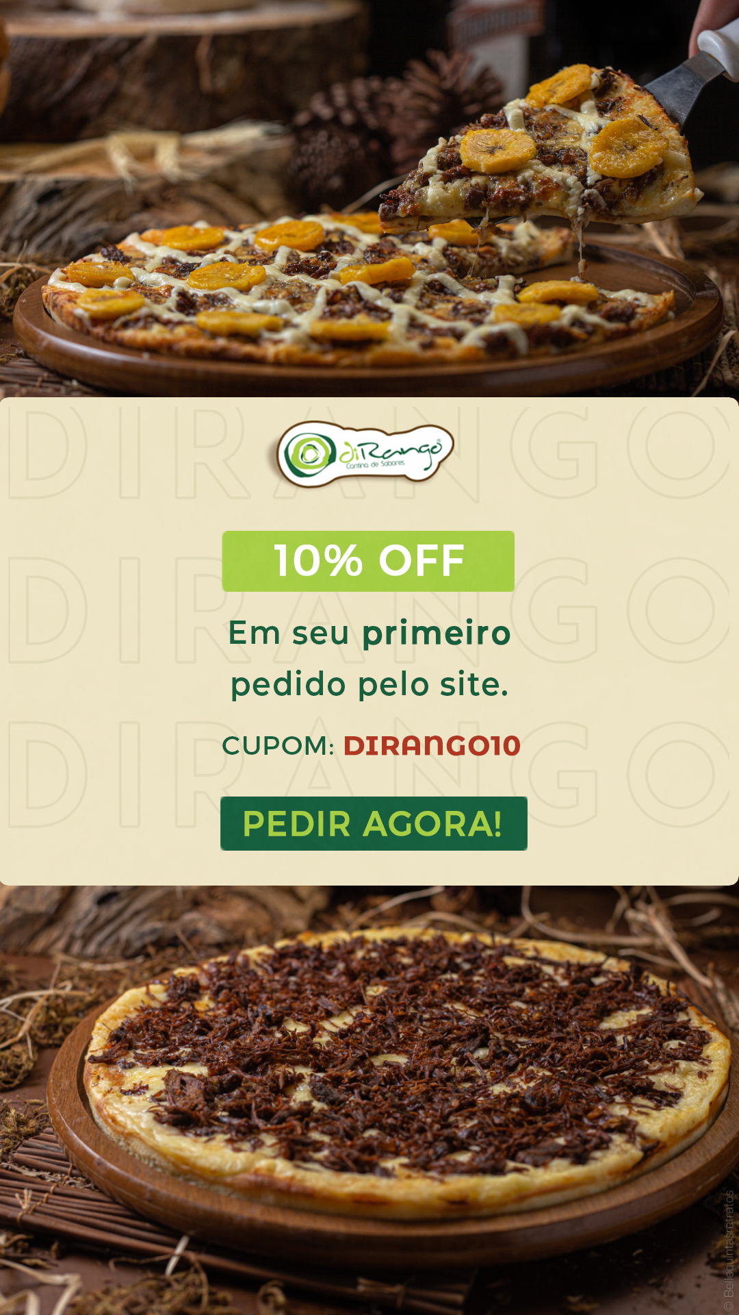 DiRango Restaurante e Pizzaria Facebook ad from Sep 15, 2025