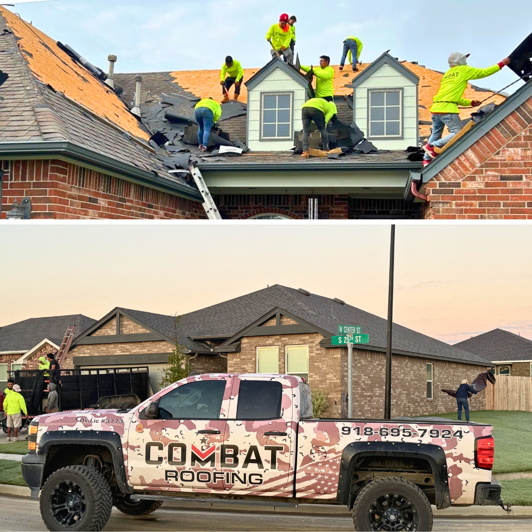 Combat Roofing Facebook ad
