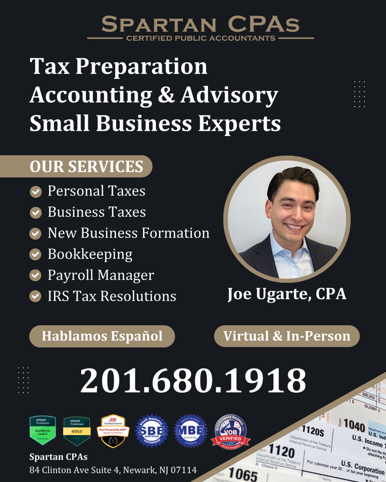 Spartan CPAs Facebook ad: New Jersey small business owner?