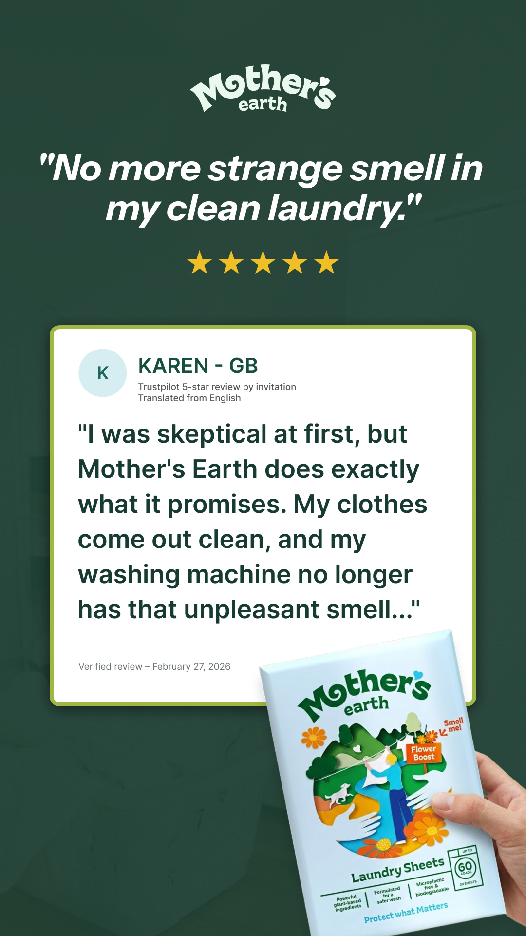 Mothers Earth Facebook ad