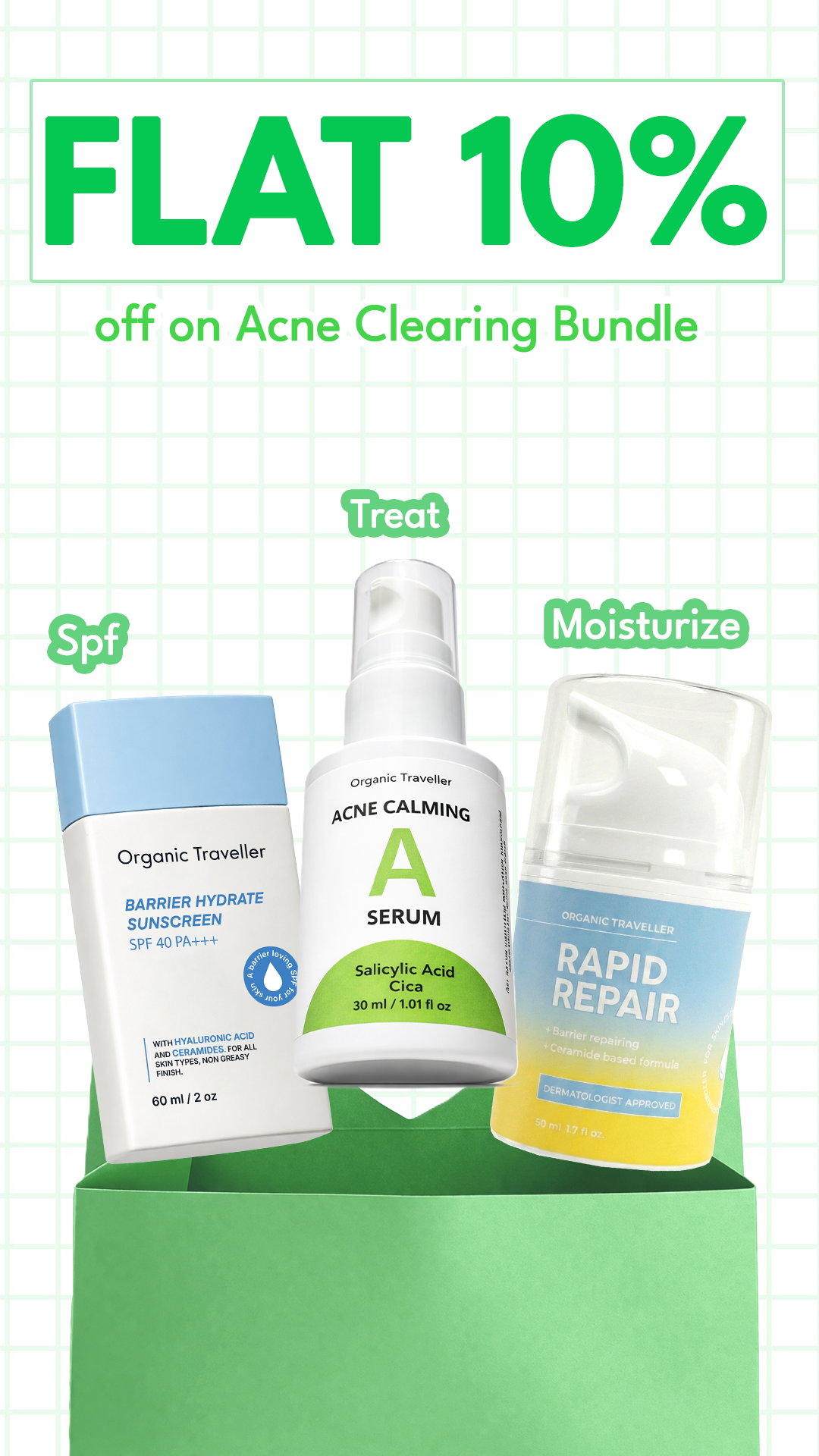 Organic Traveller - Skincare Facebook ad