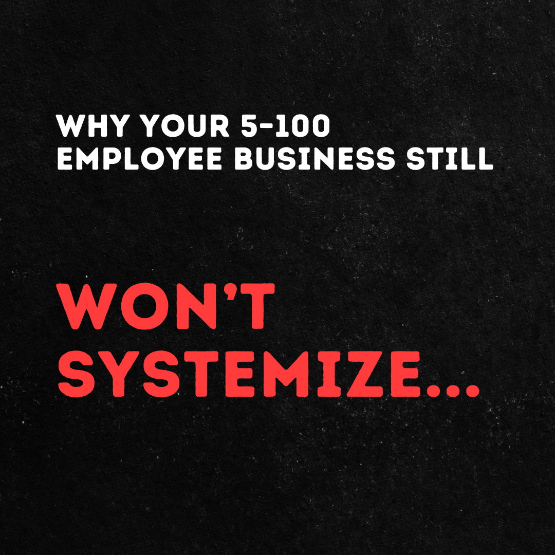 Systems For Growth Facebook ad: Why Most Business Owners Fail To Systemize