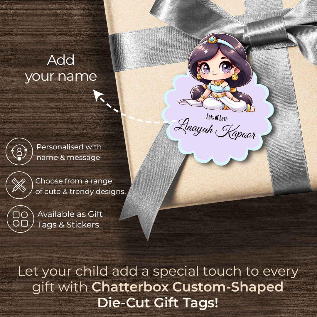 Chatterbox Facebook ad: Personalized Gift Tags That WOW!