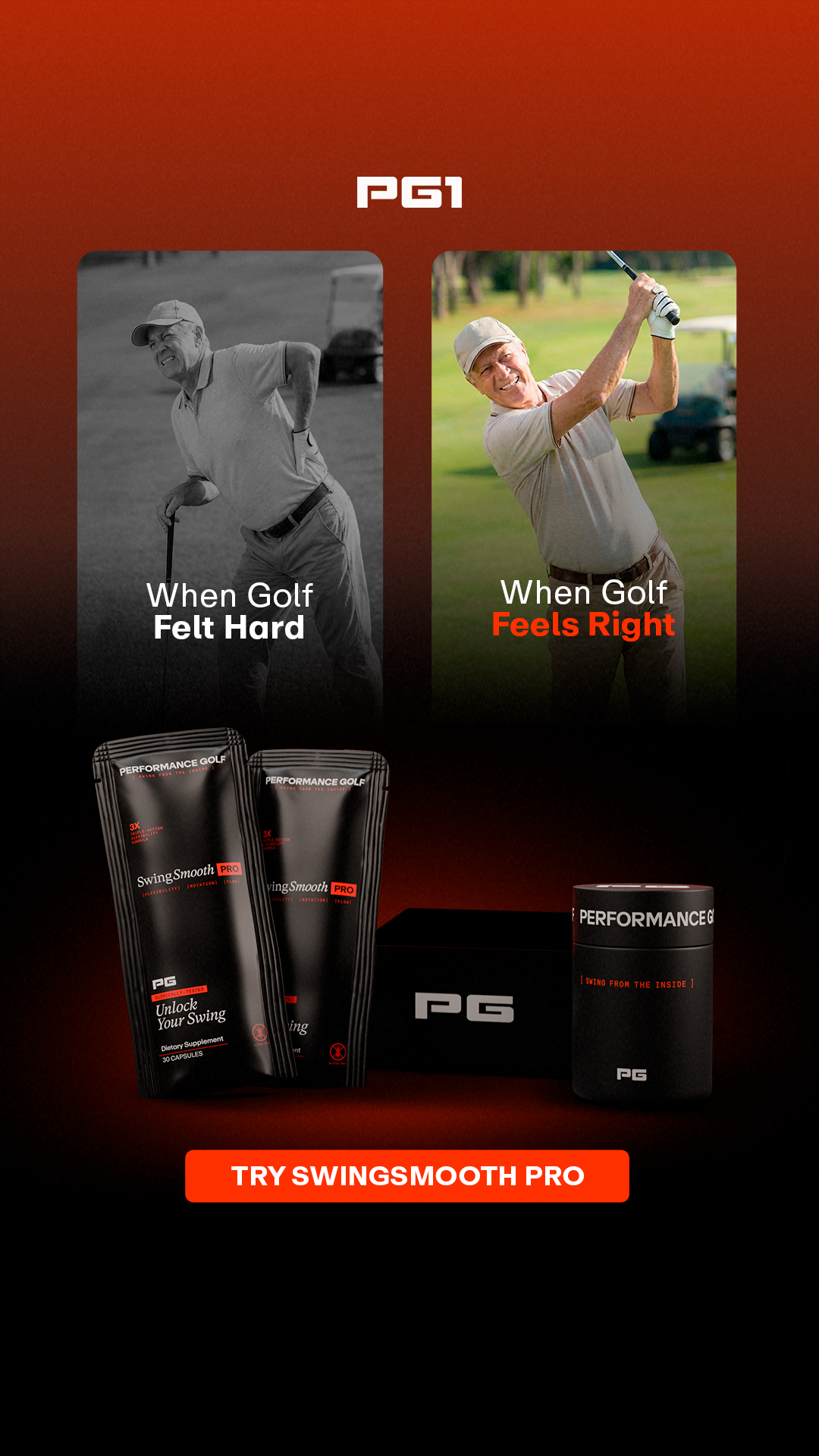 Performance Golf Facebook ad