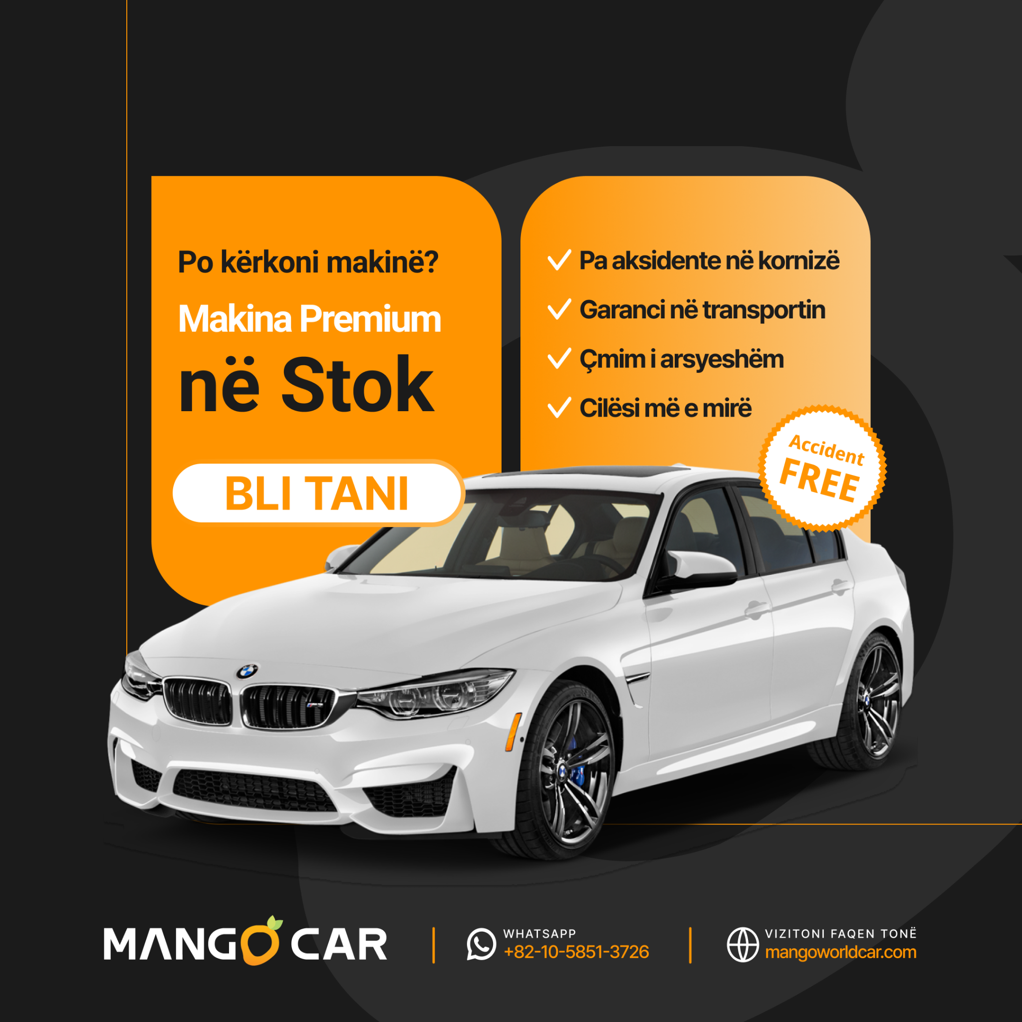 MangoCar - A Global used car export platform Facebook ad