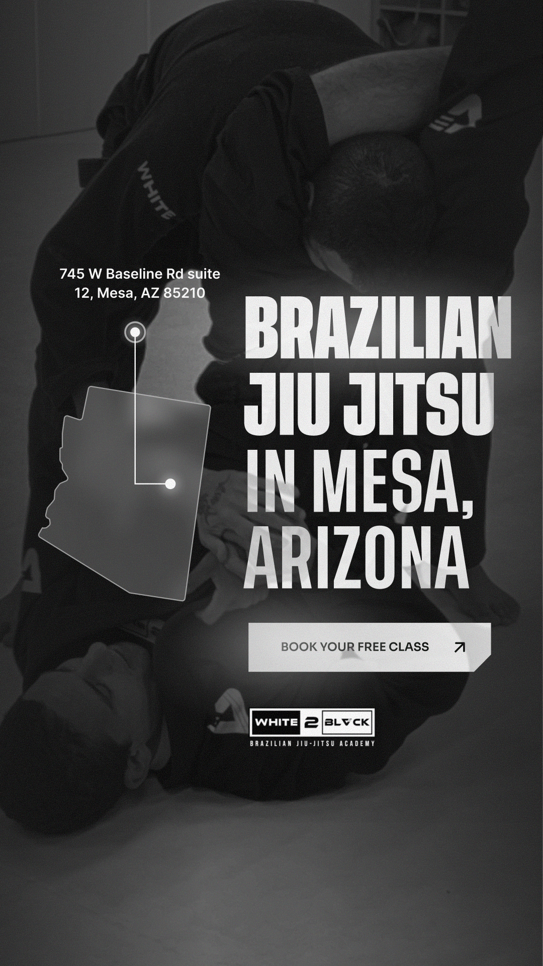White 2 Black Academy Facebook ad from Nov 12, 2025