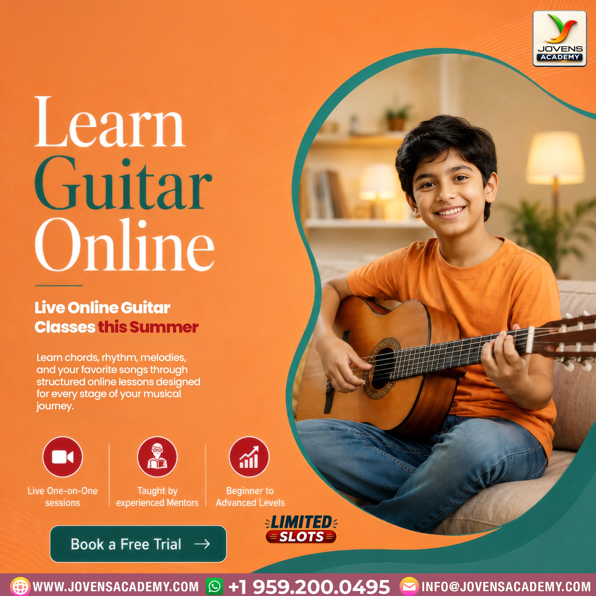 Jovens Academy Facebook ad: Let Your Child’s Talent Shine This Summer