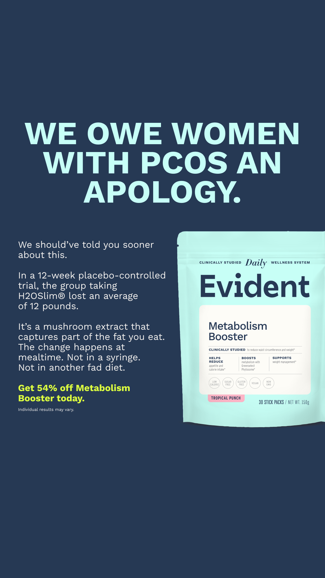 Evident Wellness Facebook ad