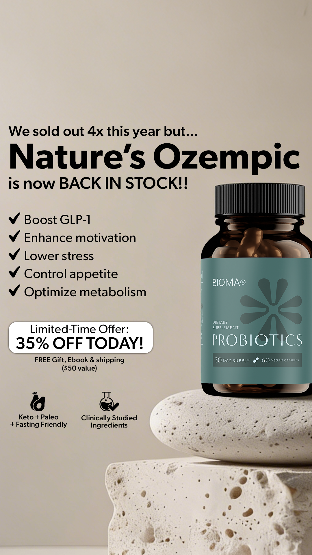 Bioma.Health Facebook ad
