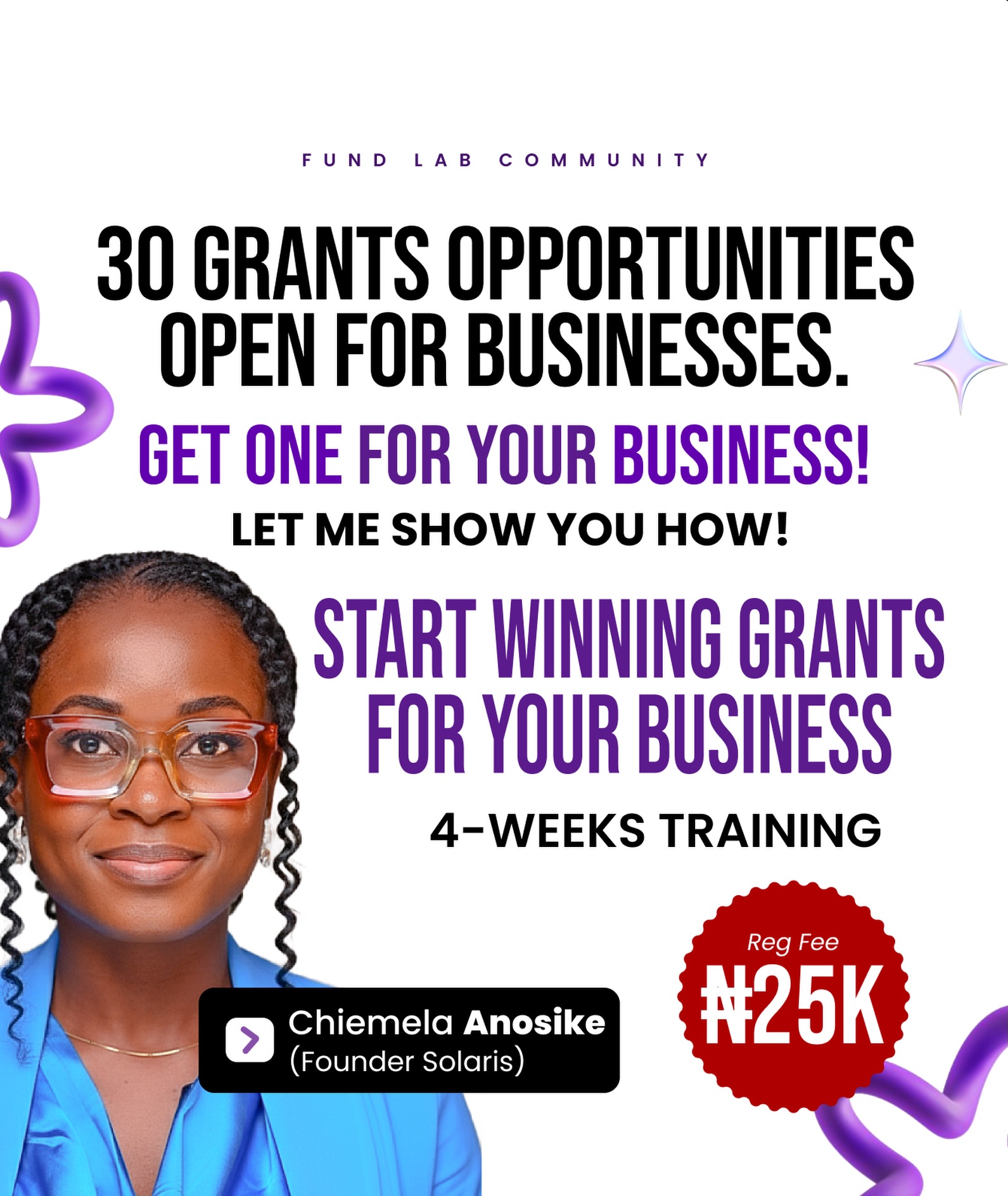 Chiemela Anosike Facebook ad: Buy GRANT WRITING MASTERY: A 4-WEEK LIVE TRAINING (JULY…