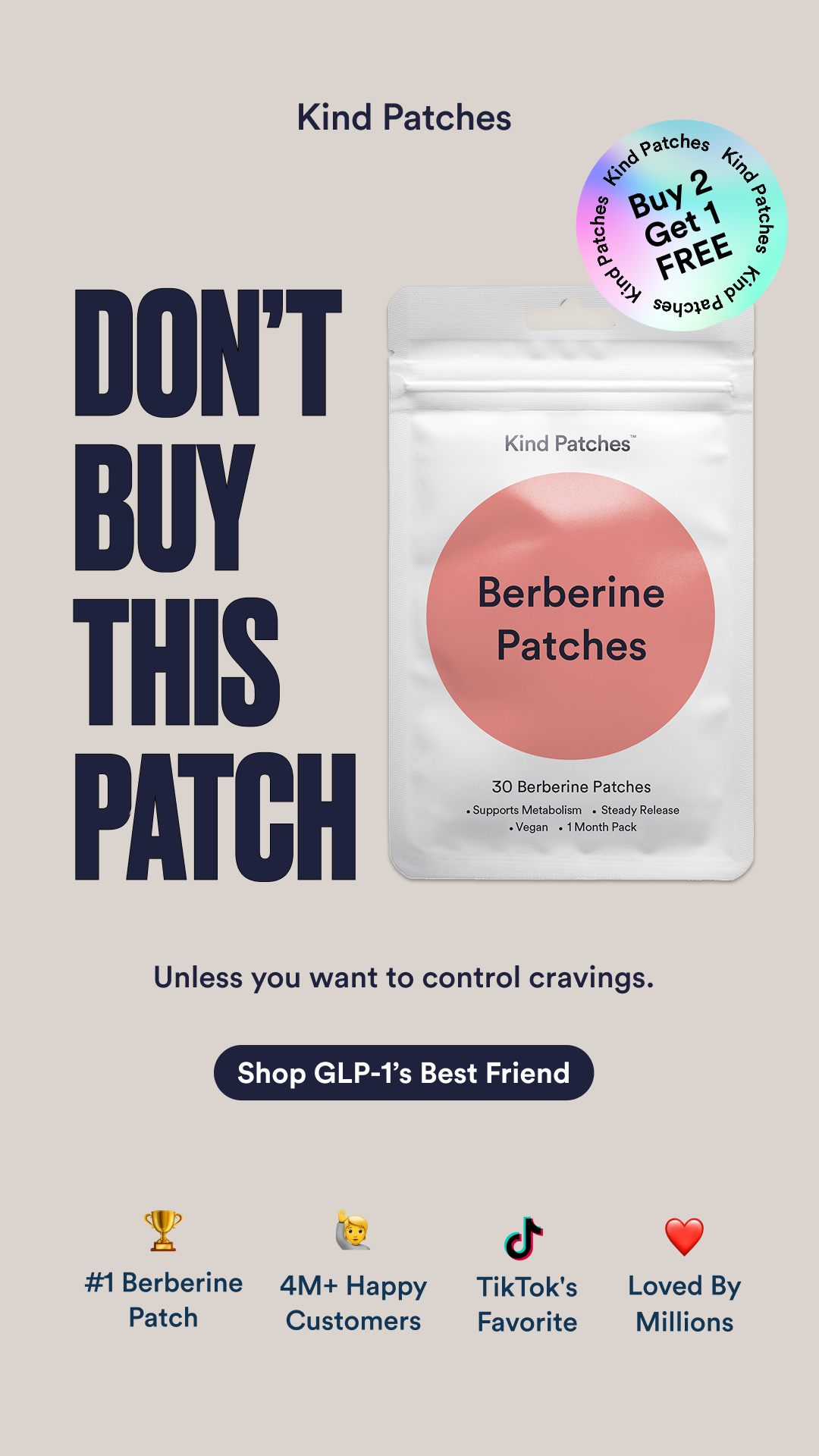 Kind Patches Facebook ad