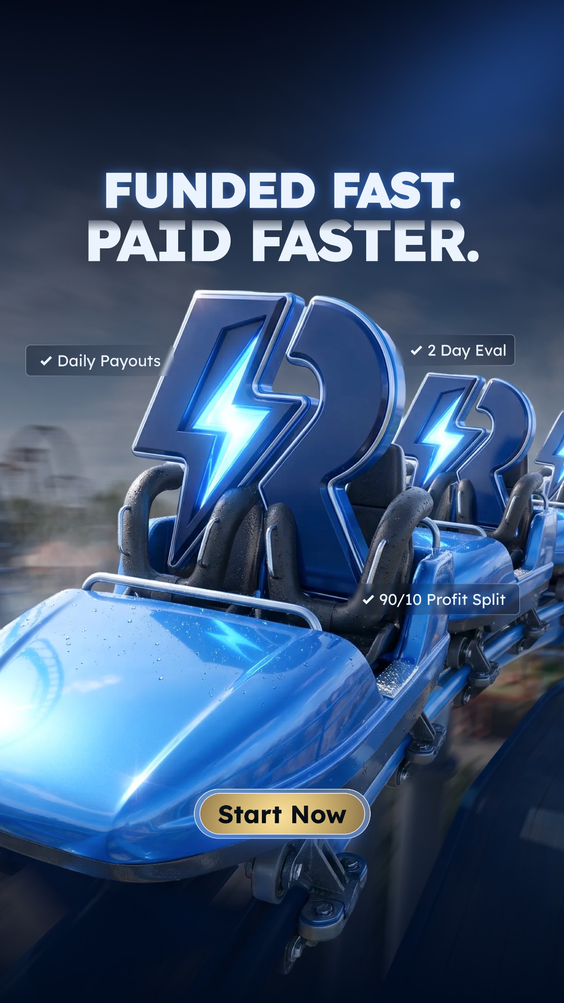 Myfundedfutures Facebook ad: Trade Rapid with Code: MFFU