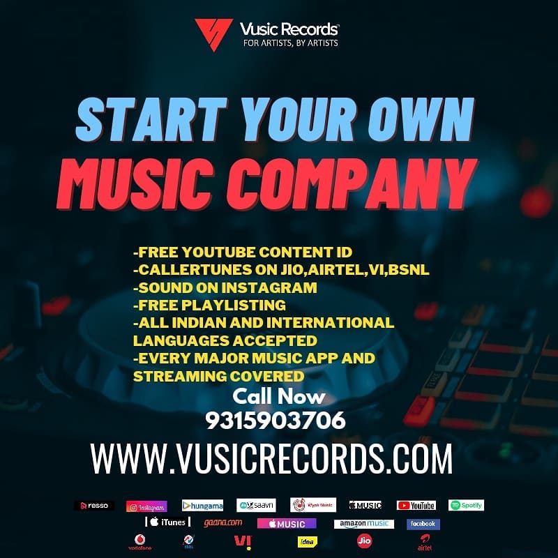 Vusic Records Facebook ad: Click to know more
