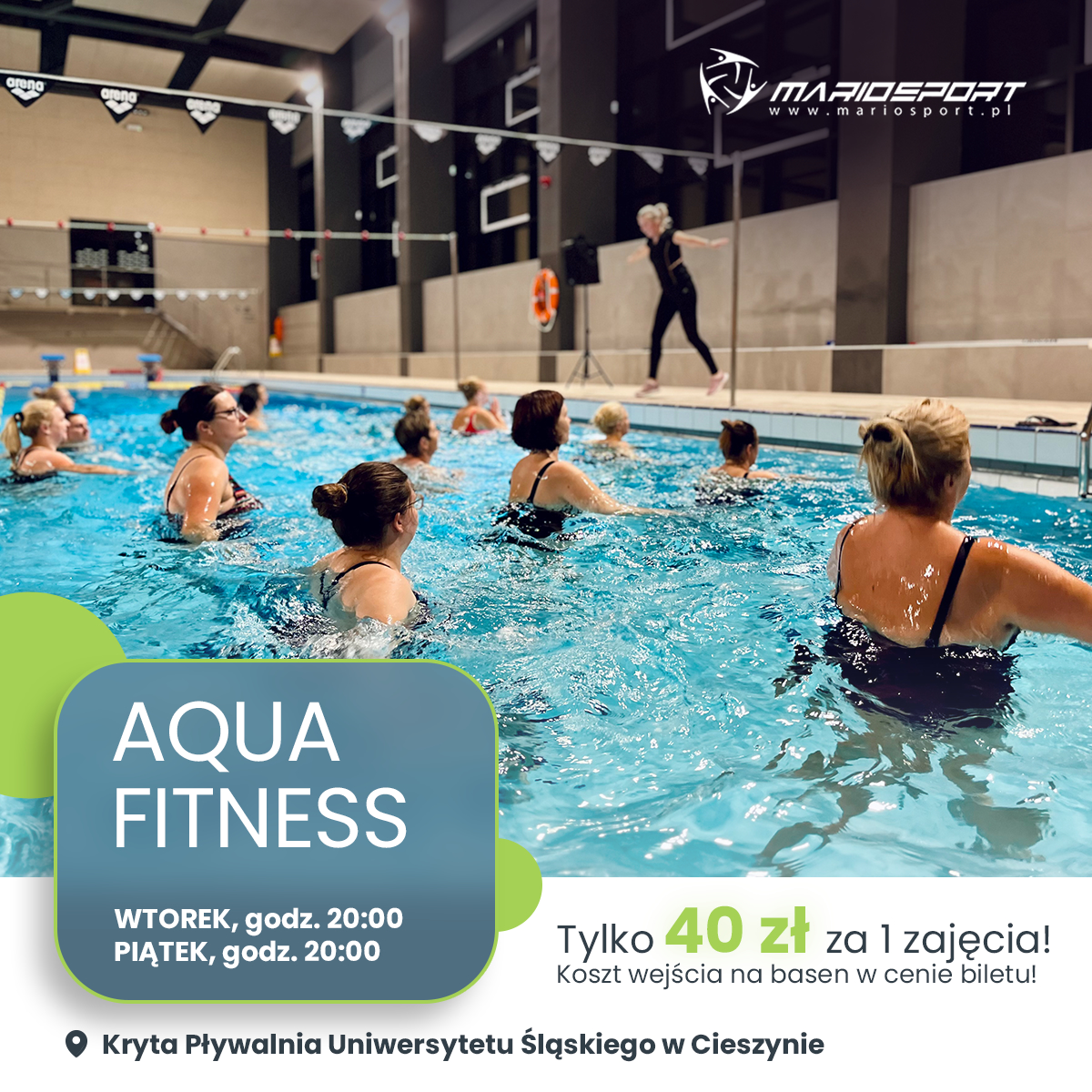 MarioSport Facebook ad: AQUA FITNESS
