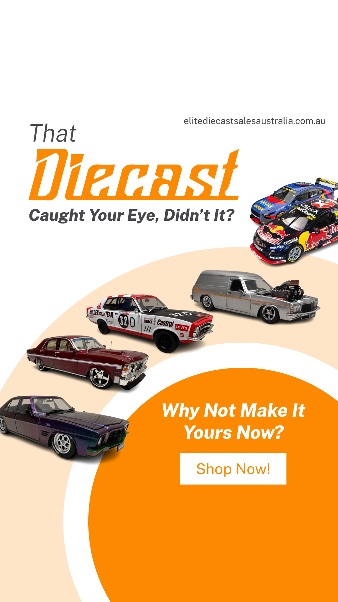Elite Diecast Sales Australia Facebook ad from Oct 21, 2025