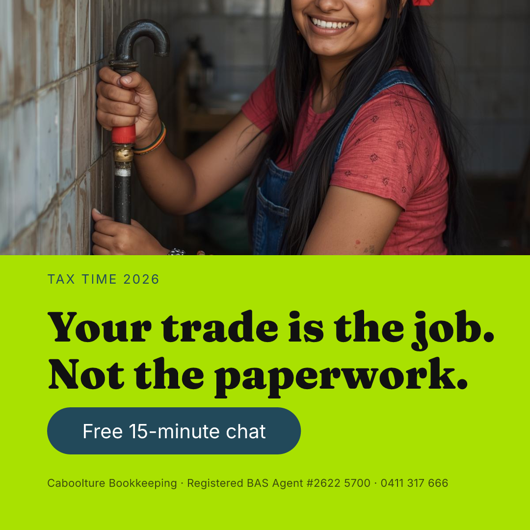 Caboolture Bookkeeping Facebook ad: Free 15-minute chat
