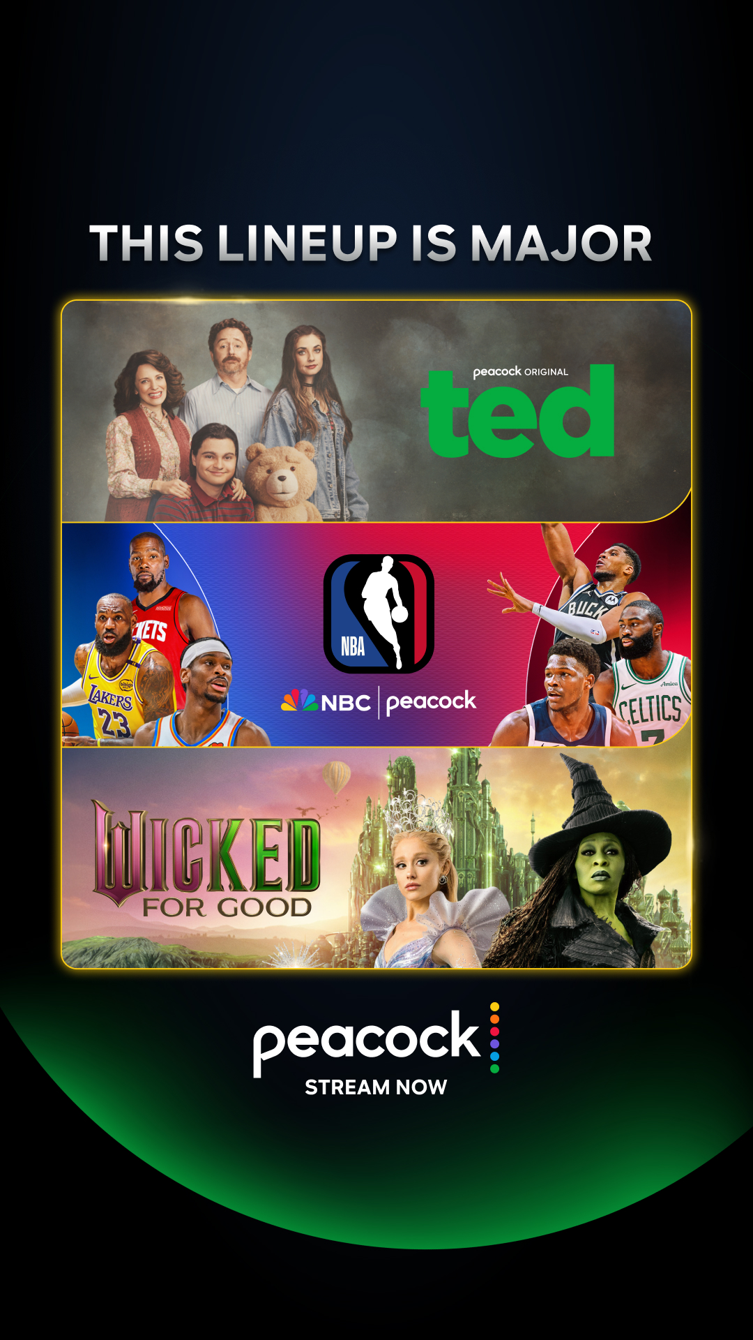 Peacock TV Facebook ad
