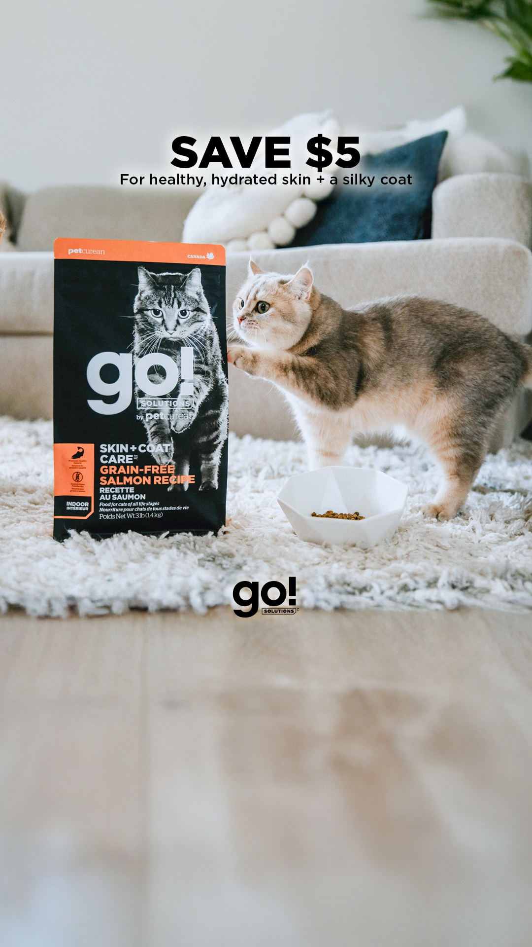 Go Solutions Pet Food Facebook ad from Mar 1, 2026