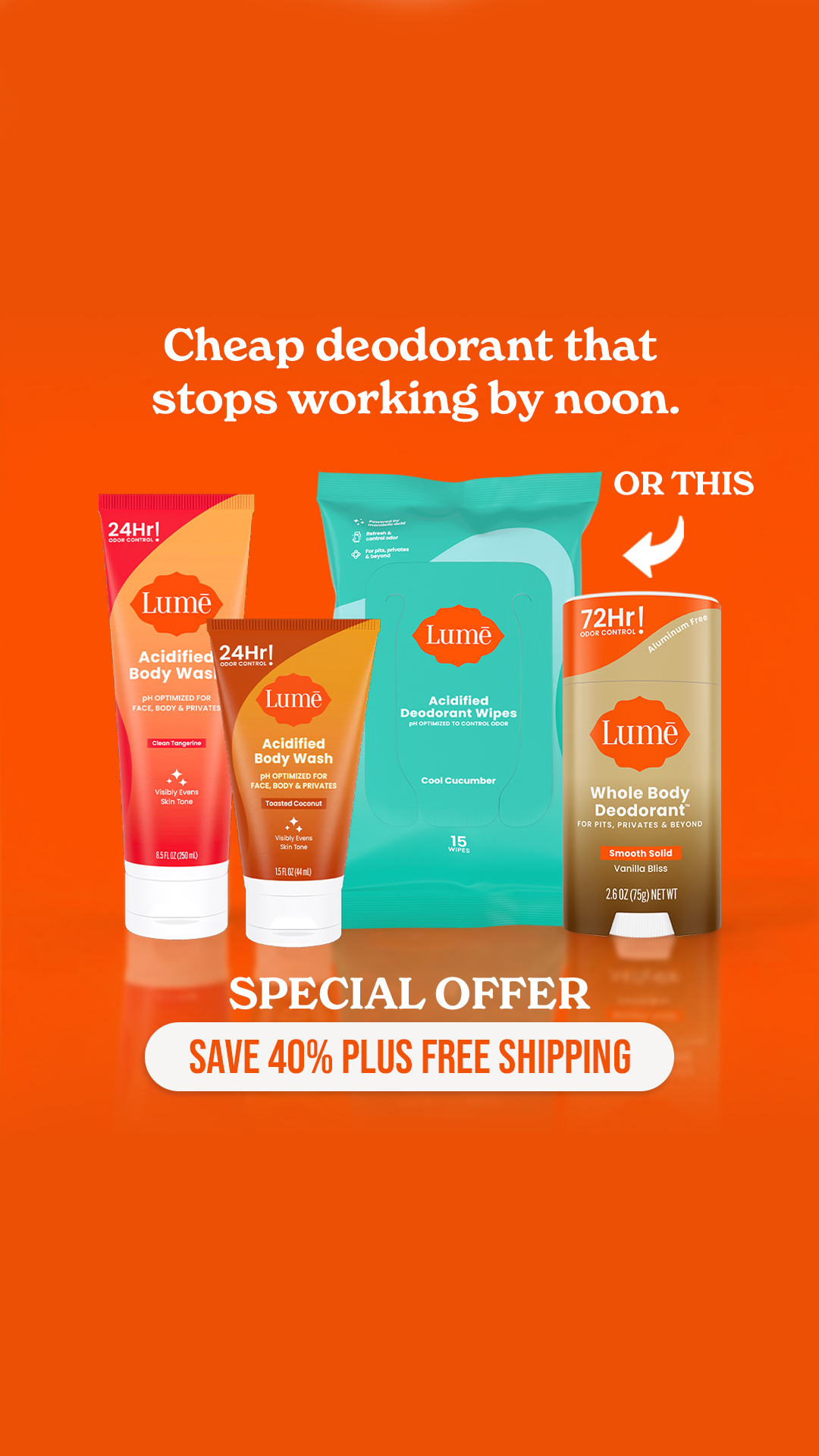 Lume Deodorant Facebook ad